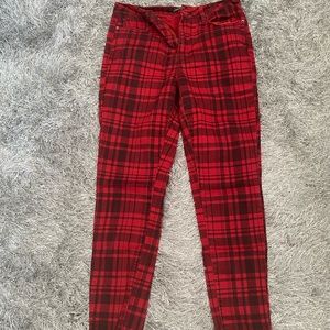 Plaid jeans